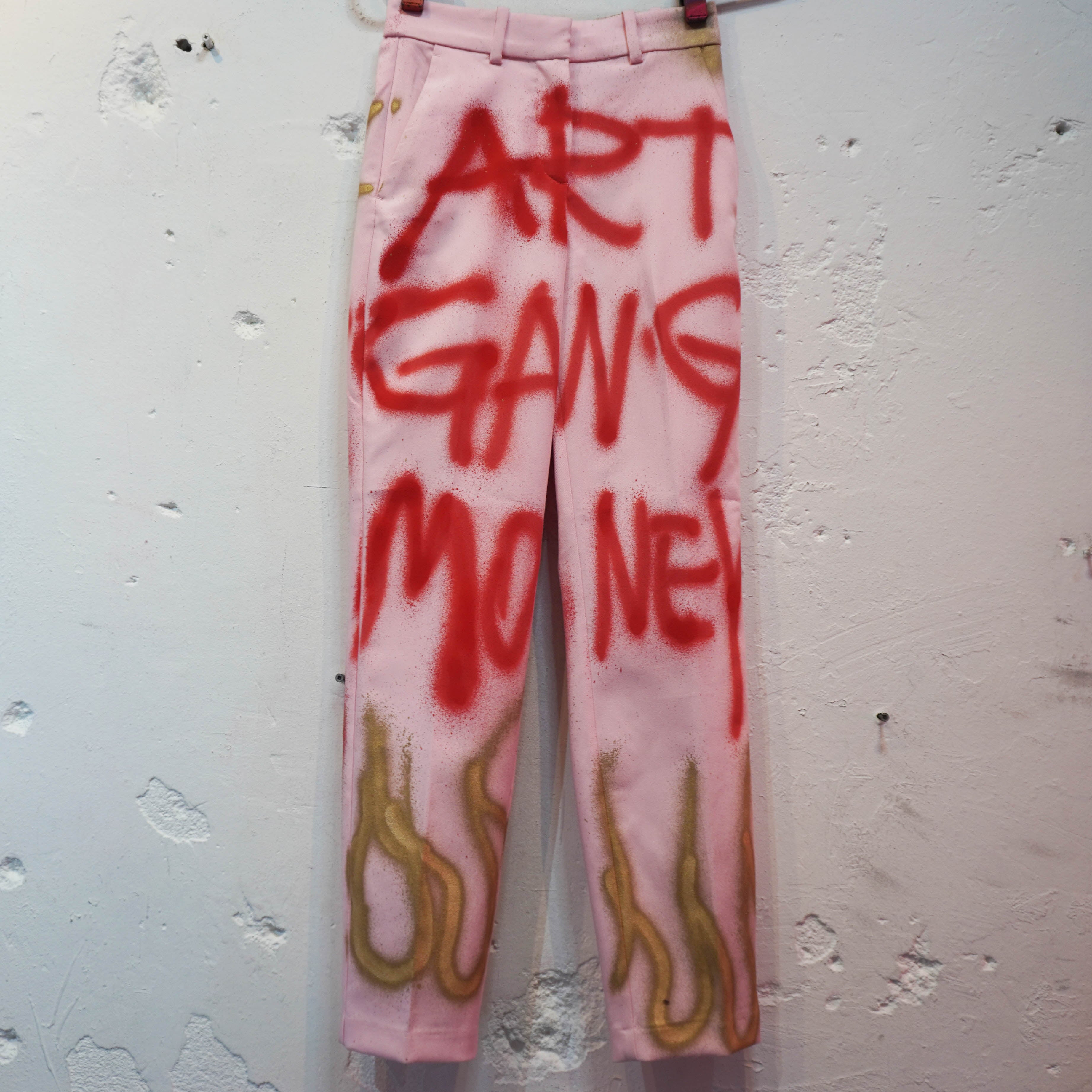 SKOLOCT SPRAY PAINTED SLACKS