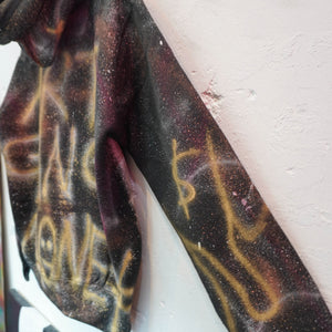 SKOLOCT SPRAY PAINTED ZIP HOODIE-S