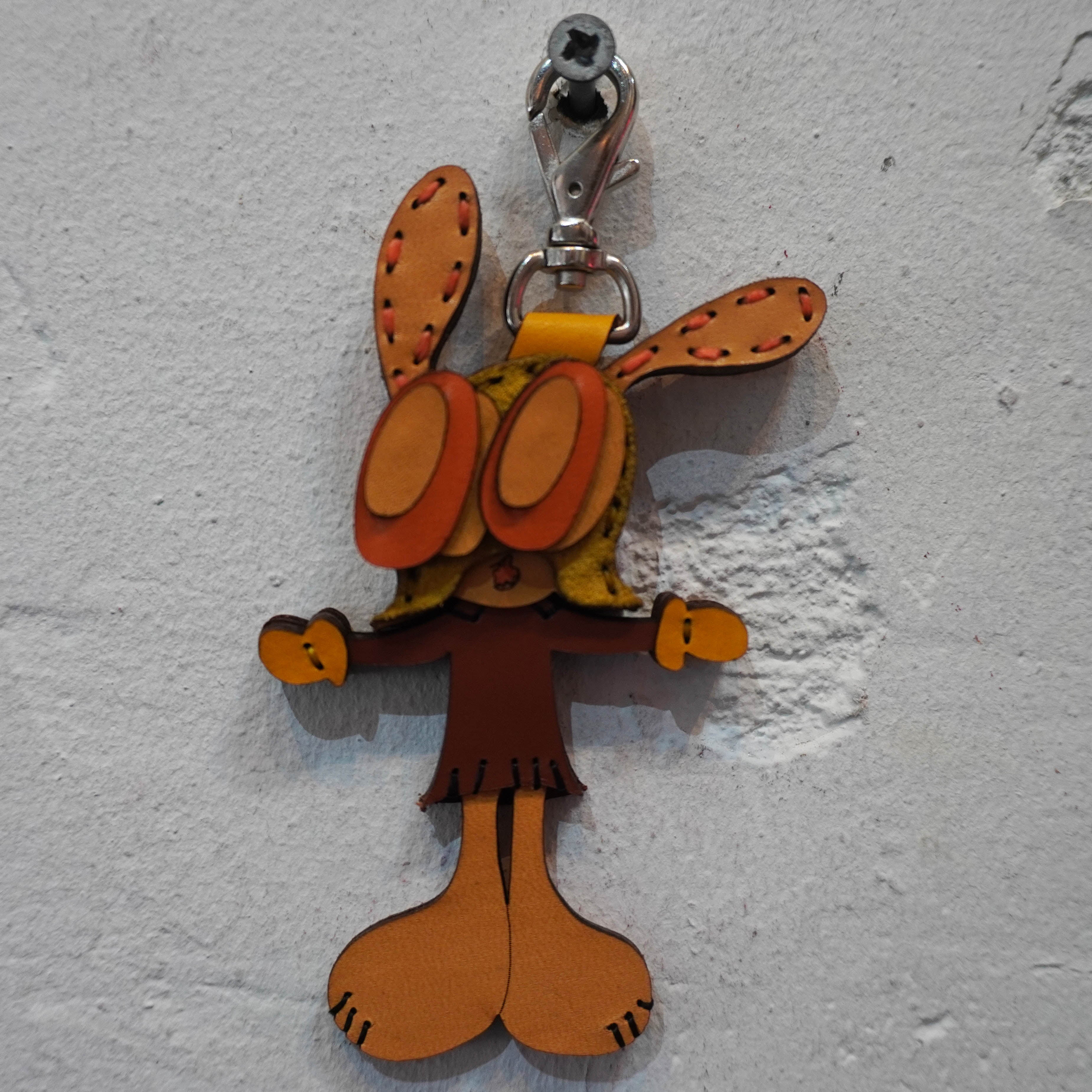 LEATHER KEYCHAIN "CROSS" - NORMAL