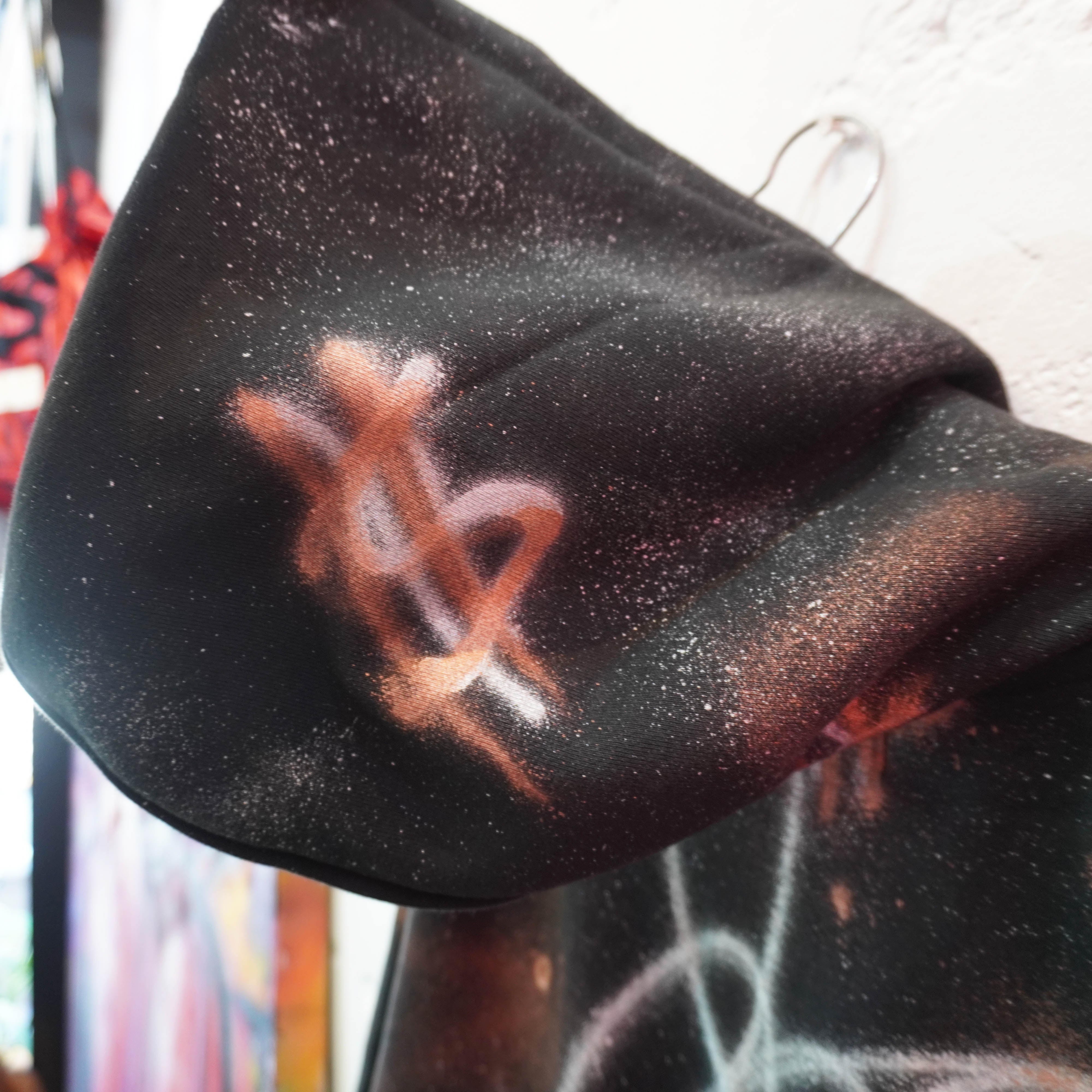 SKOLOCT SPRAY PAINTED ZIP HOODIE-XXL