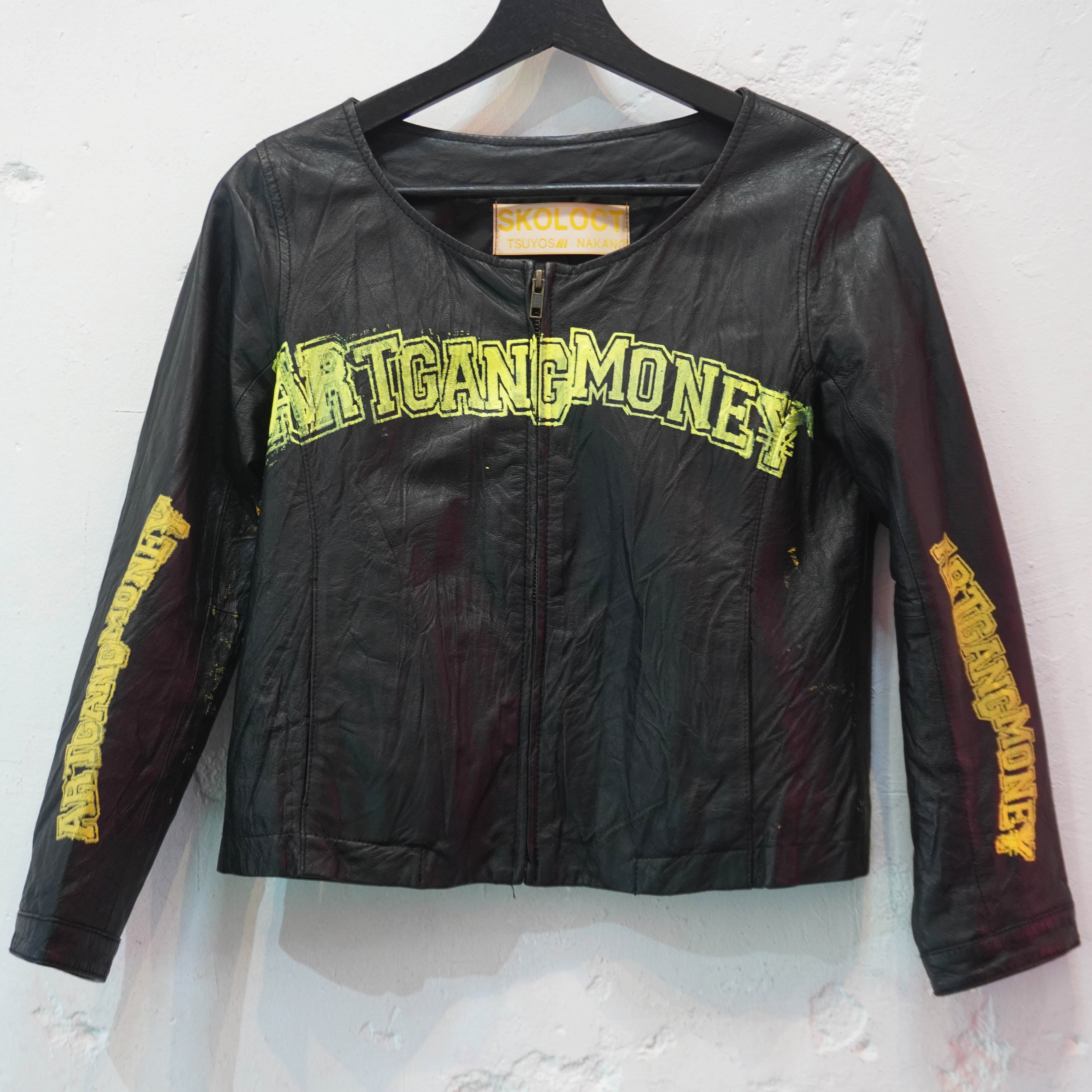 SKOLOCT PAINTED LEATHER JACKET