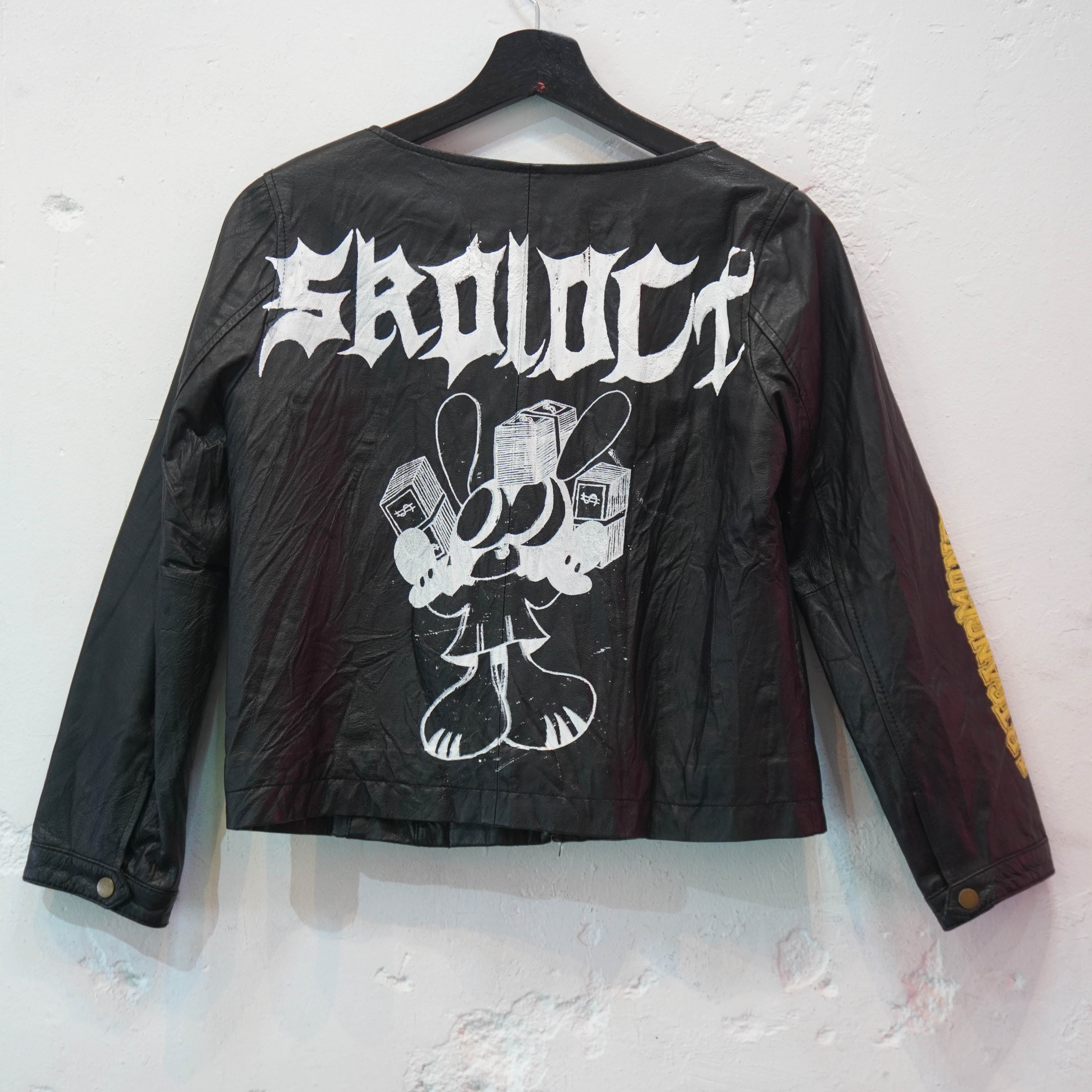 SKOLOCT PAINTED LEATHER JACKET