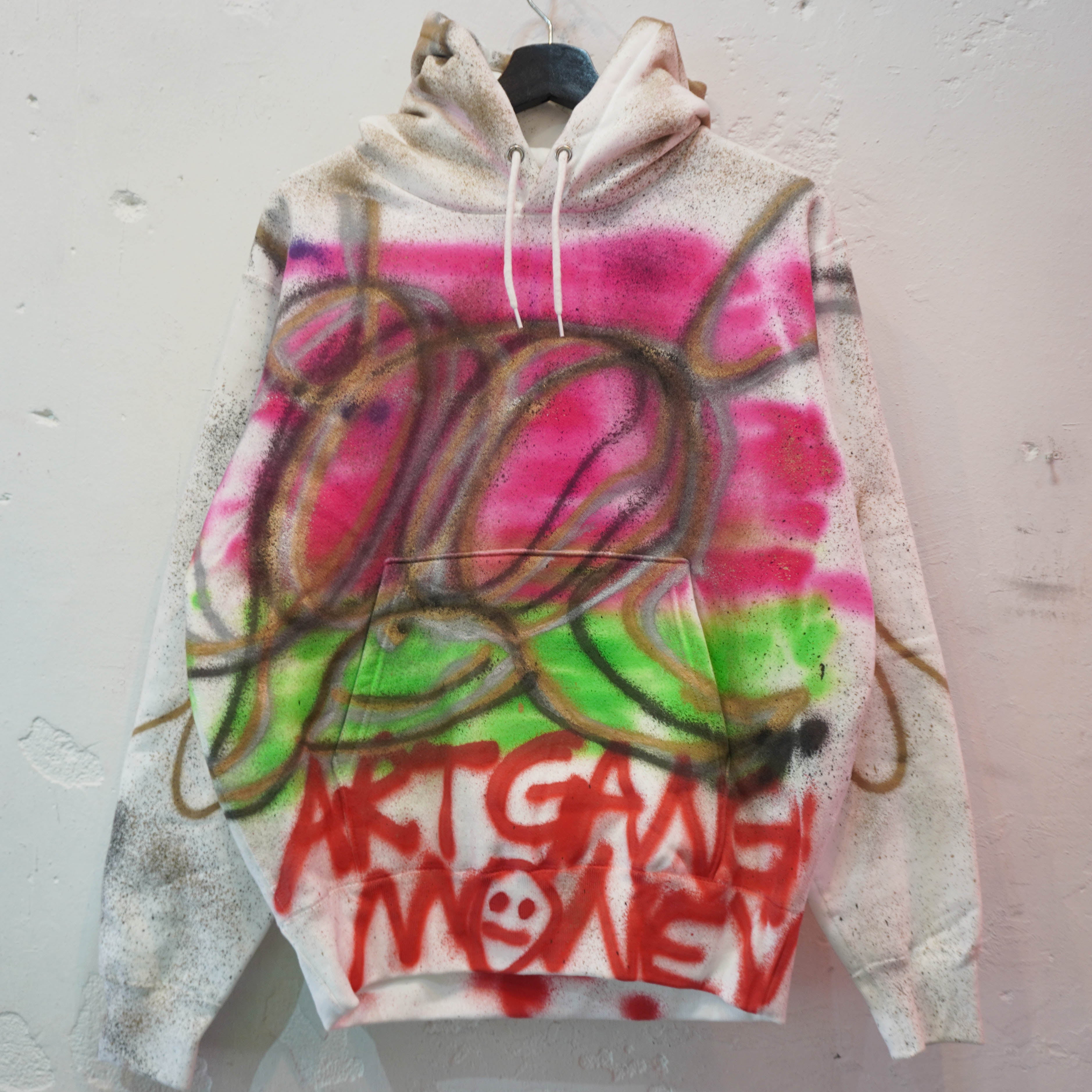 SKOLOCT SPRAY PAINTED HOODIE-M