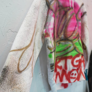 SKOLOCT SPRAY PAINTED HOODIE-M