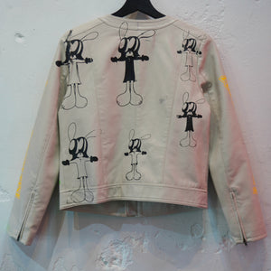 SKOLOCT PAINTED LEATHER JACKET