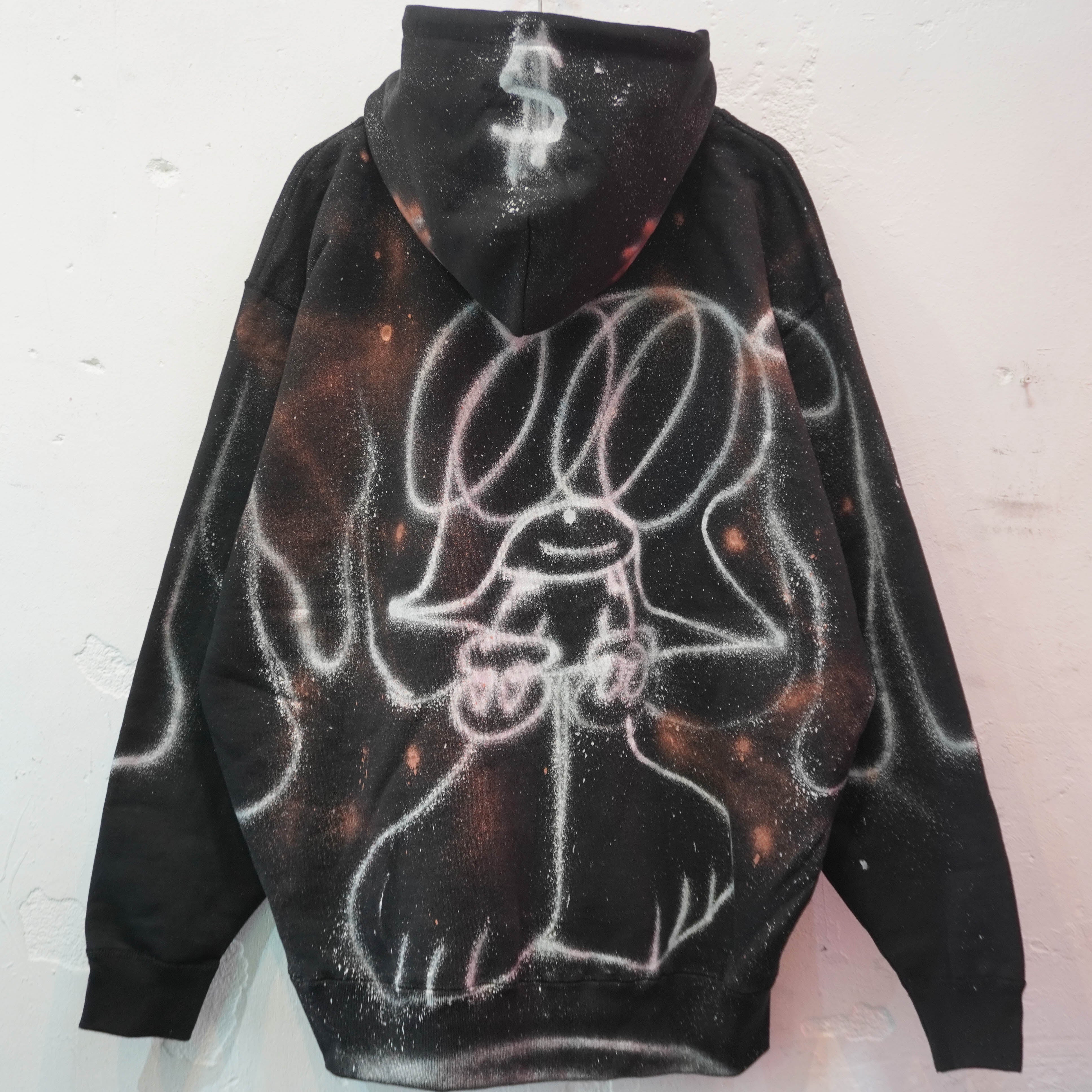 SKOLOCT SPRAY PAINTED ZIP HOODIE-XXL