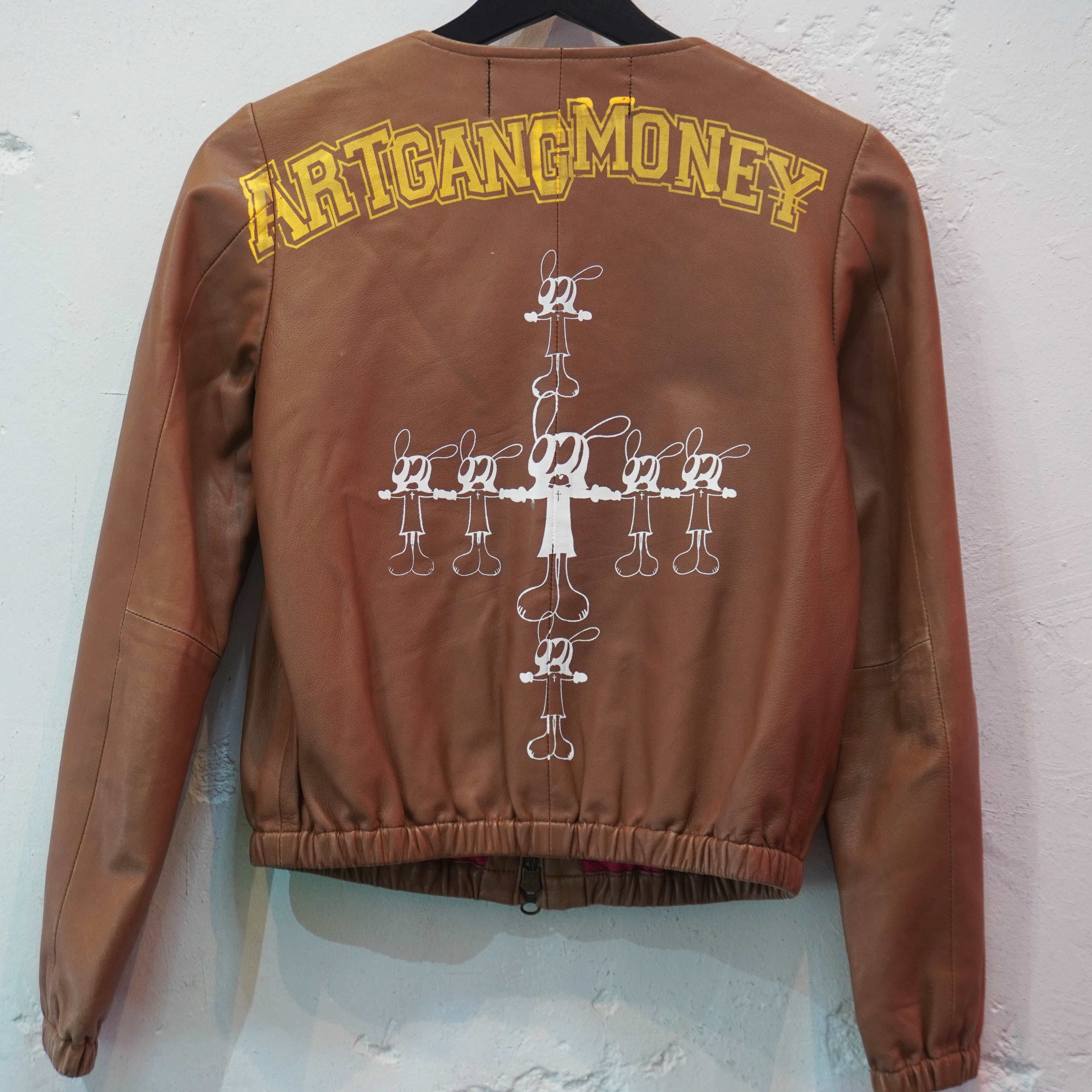 SKOLOCT PAINTED LEATHER JACKET