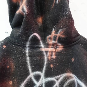 SKOLOCT SPRAY PAINTED ZIP HOODIE-XXL