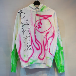 SKOLOCT SPRAY PAINTED REMAKE HOODIE - M