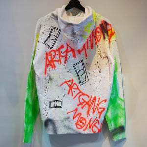 SKOLOCT SPRAY PAINTED REMAKE HOODIE - M