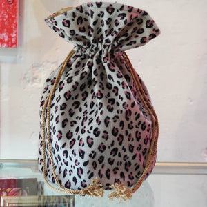 SKOLOCT MONEY BAG - PINK LEOPARD