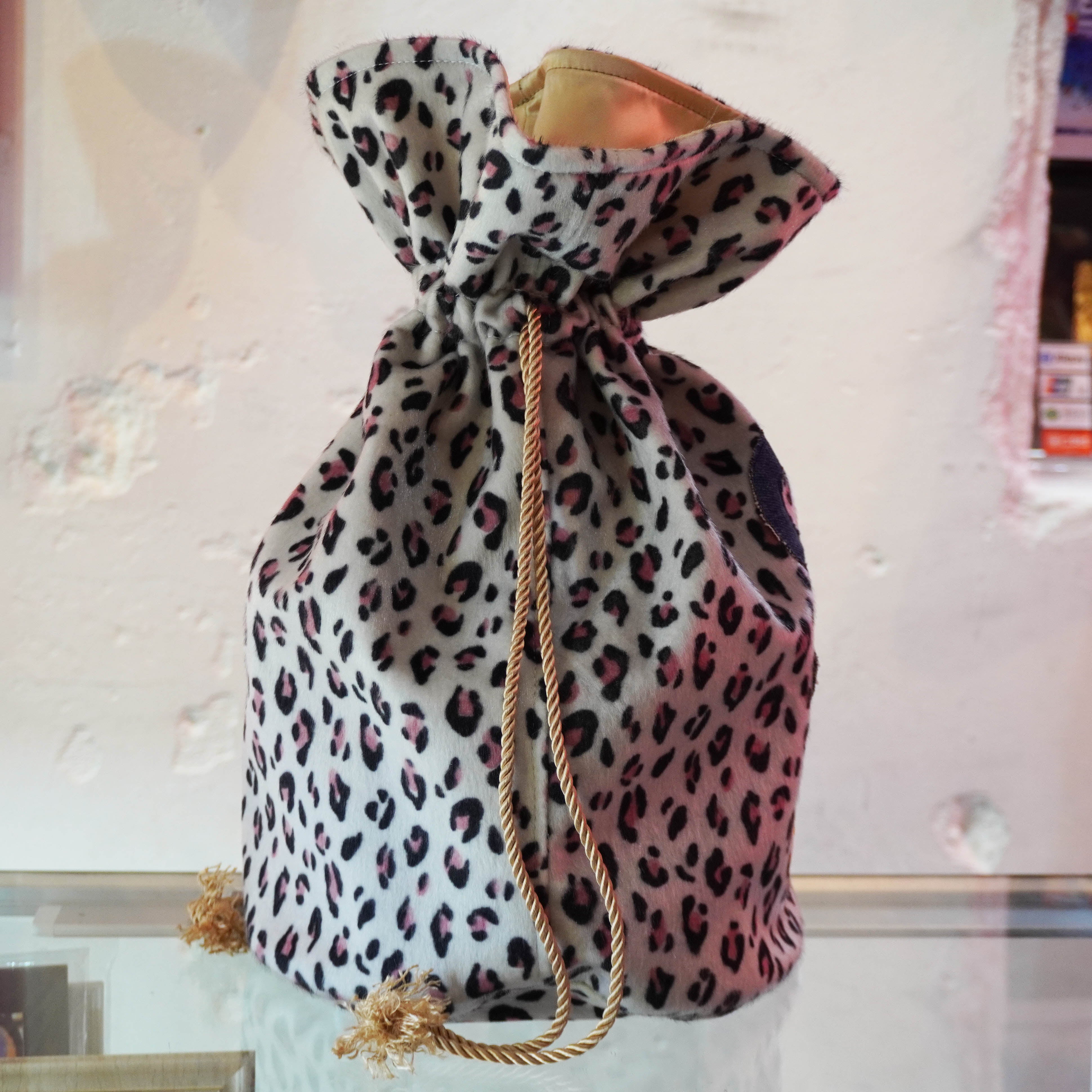 SKOLOCT MONEY BAG - PINK LEOPARD