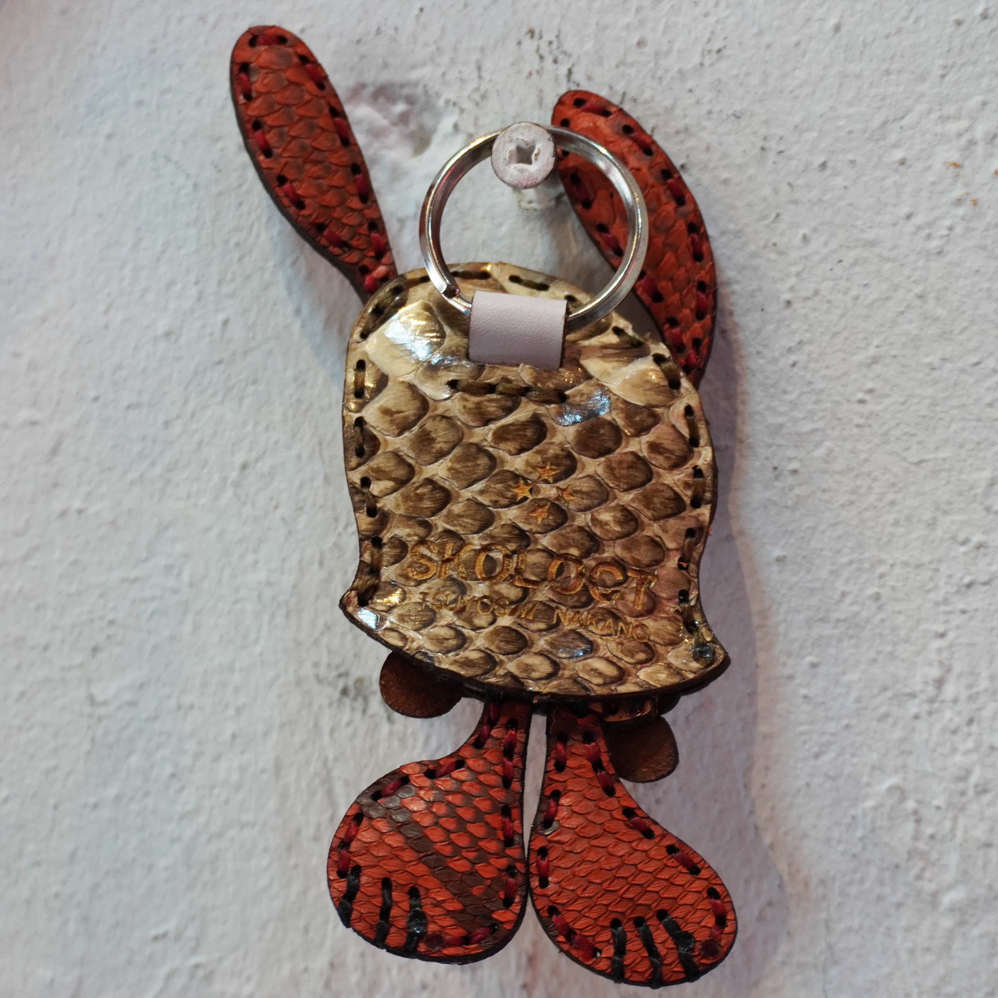 LEATHER KEYCHAIN "SMALL"-PYTHON