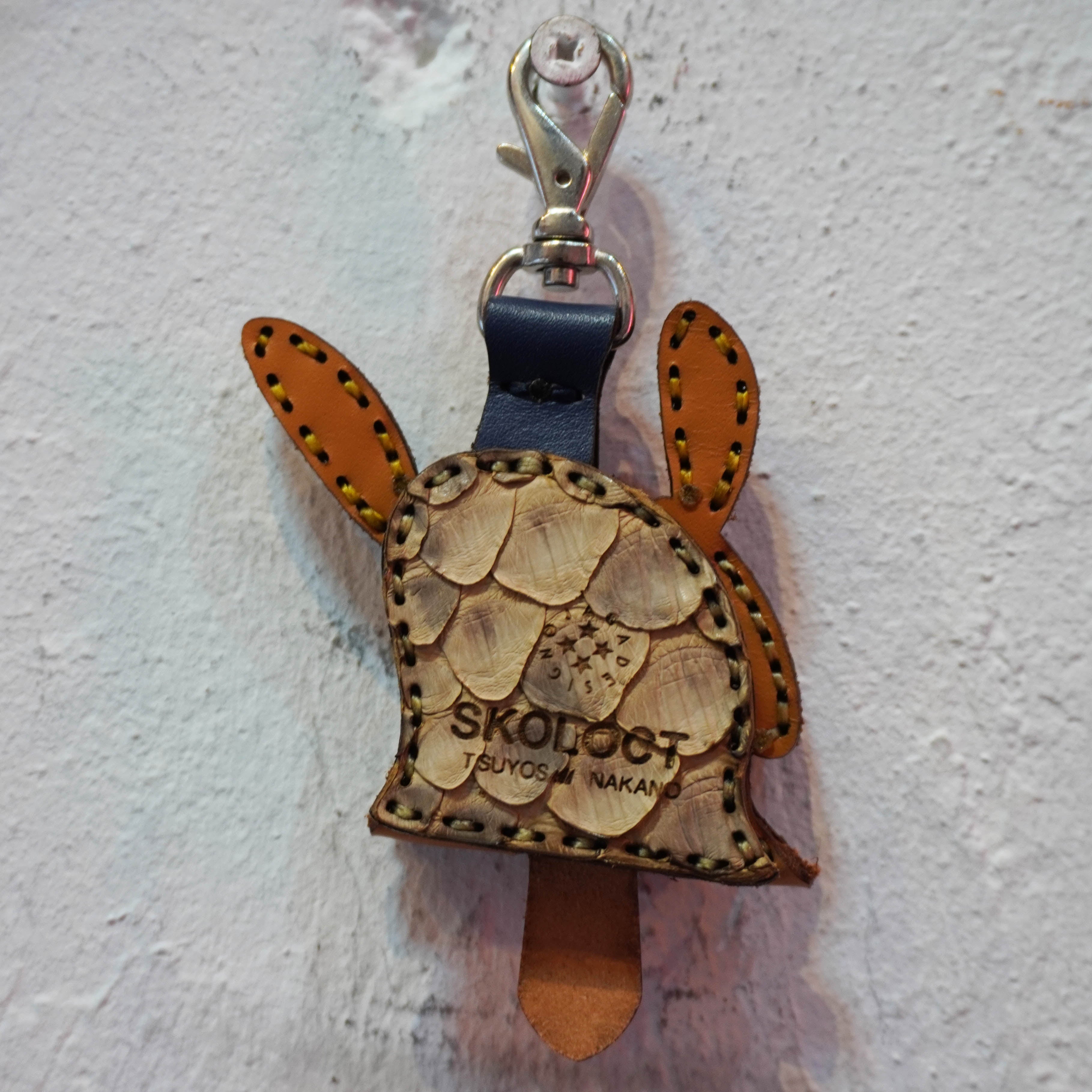 LEATHER KEY COVER - SPIRAL EYES/PYTHON