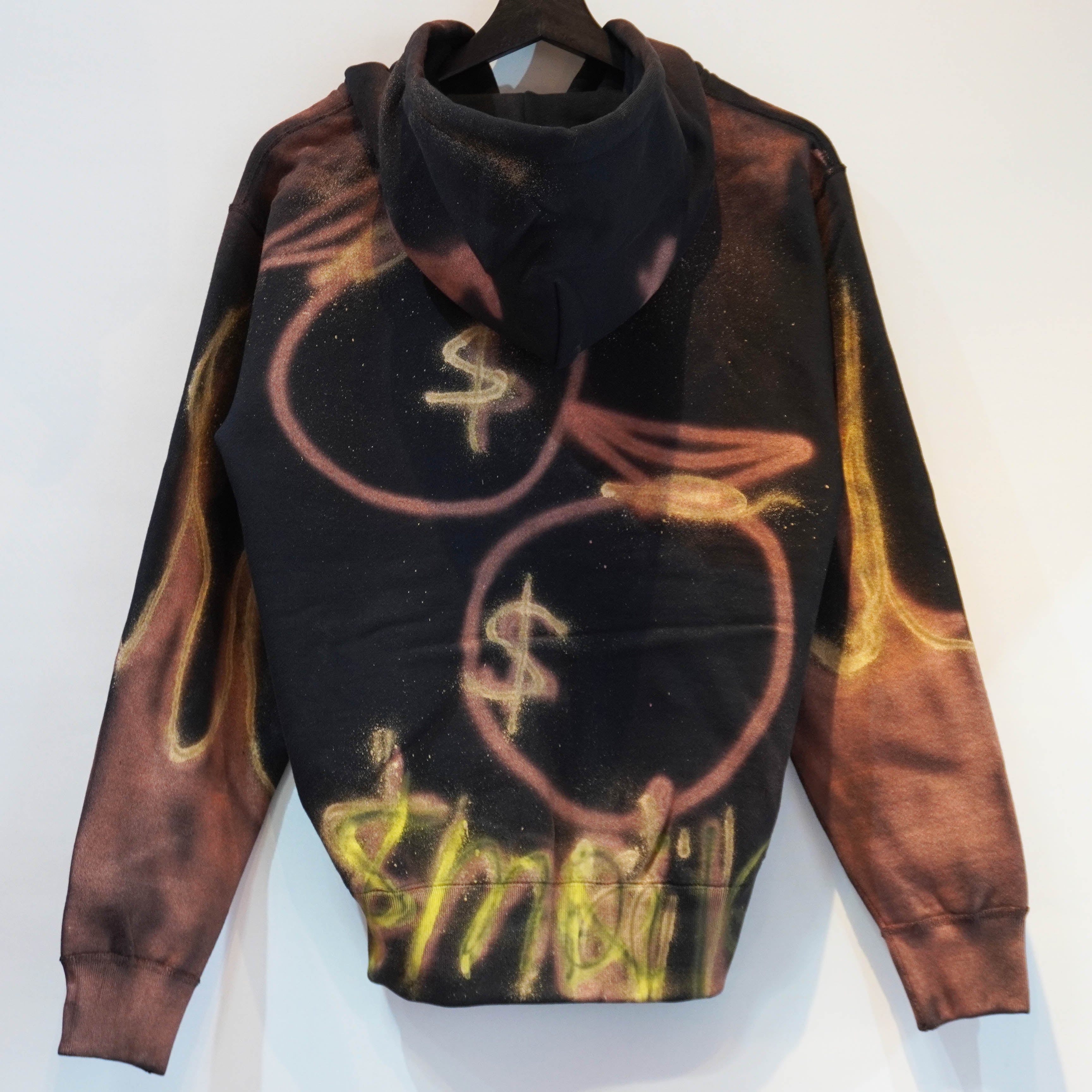 SKOLOCT SPRAY PAINTED ZIP HOODIE-S