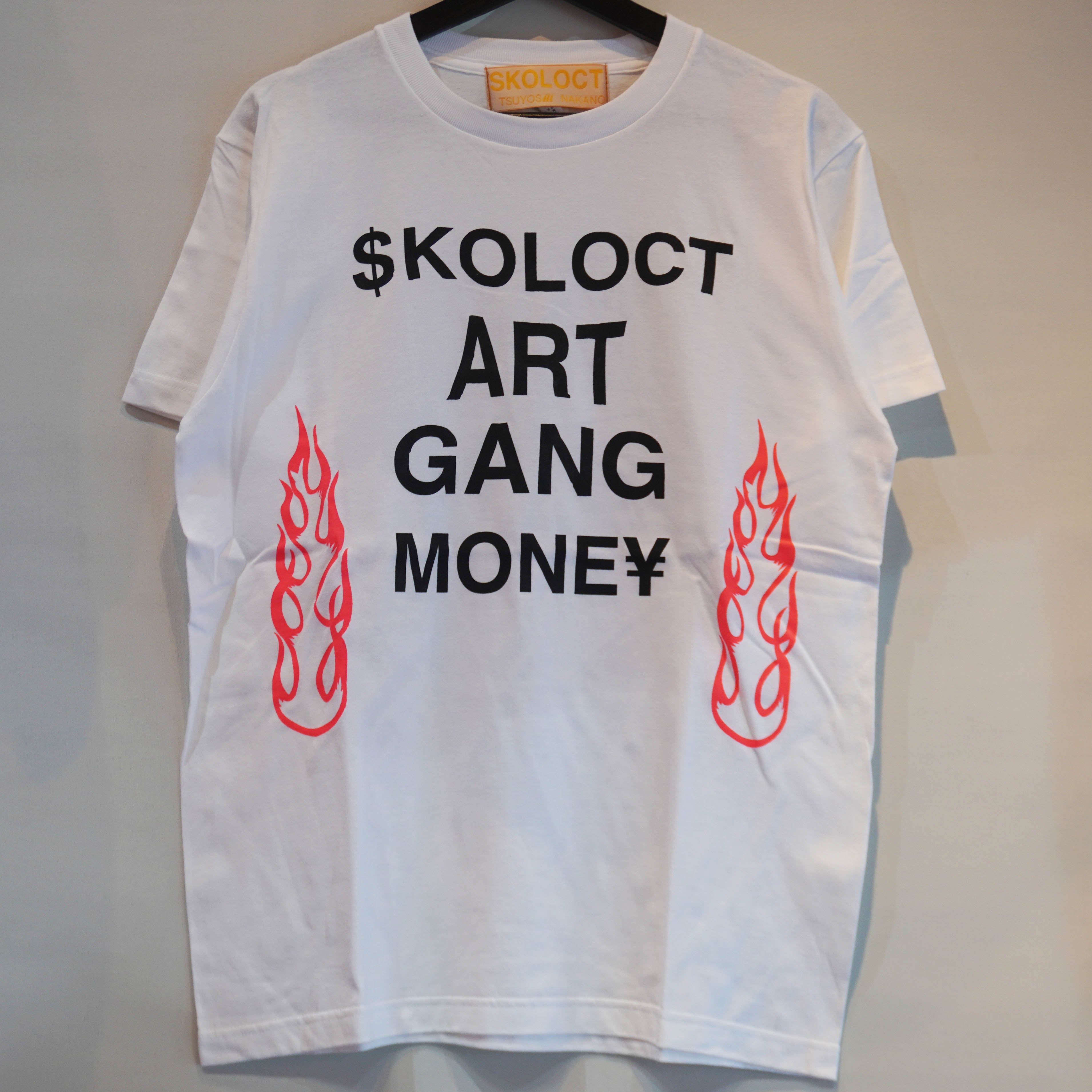 SKO ART GANG MONEY FLAME T-SHIRT