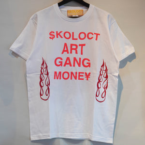 SKO ART GANG MONEY FLAME T-SHIRT