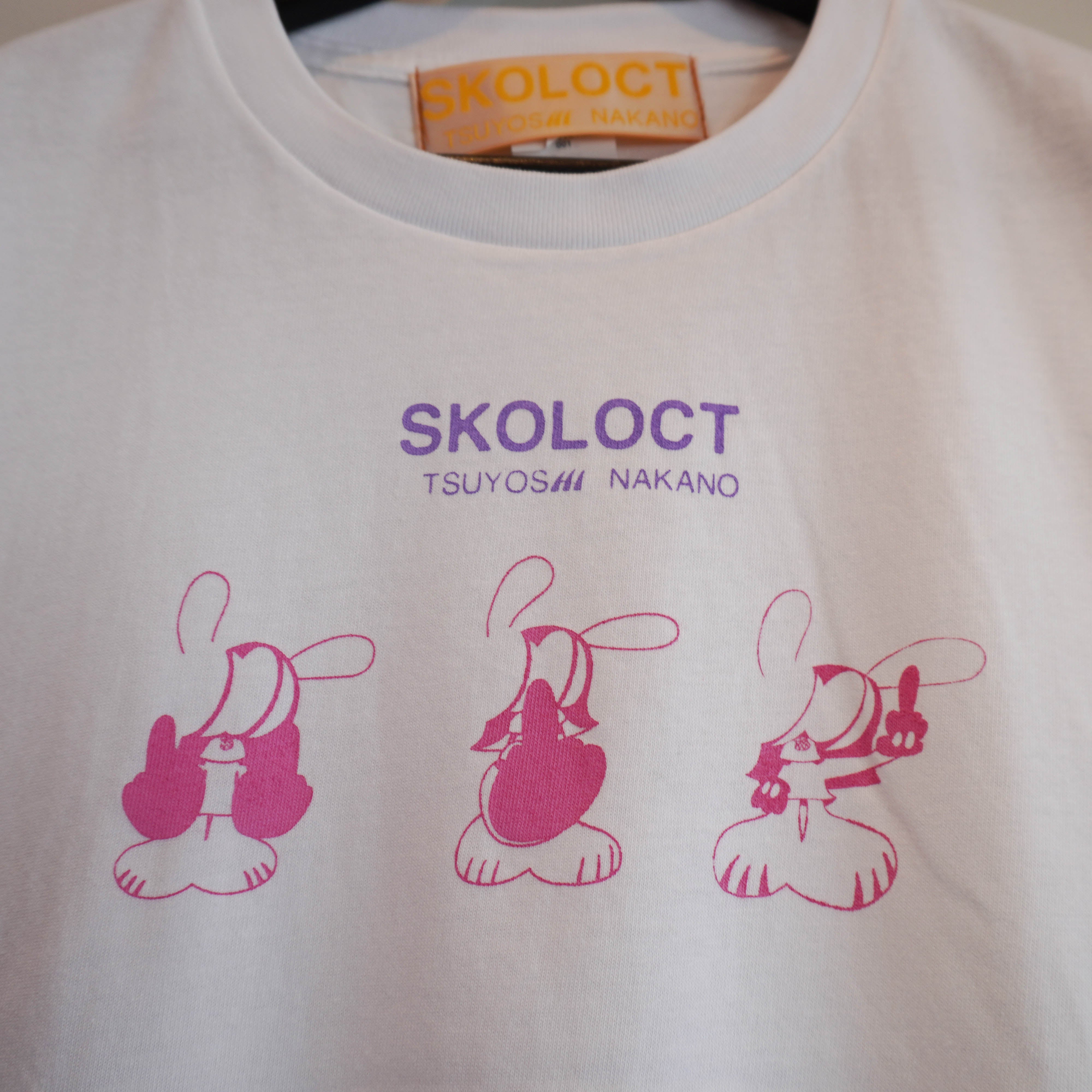 SKOLOCT TRIPLETS T-SHIRT-(WHITE)