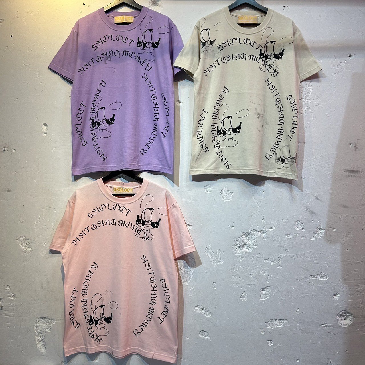 ART GANG MONEY T-SHIRT-PASTELS