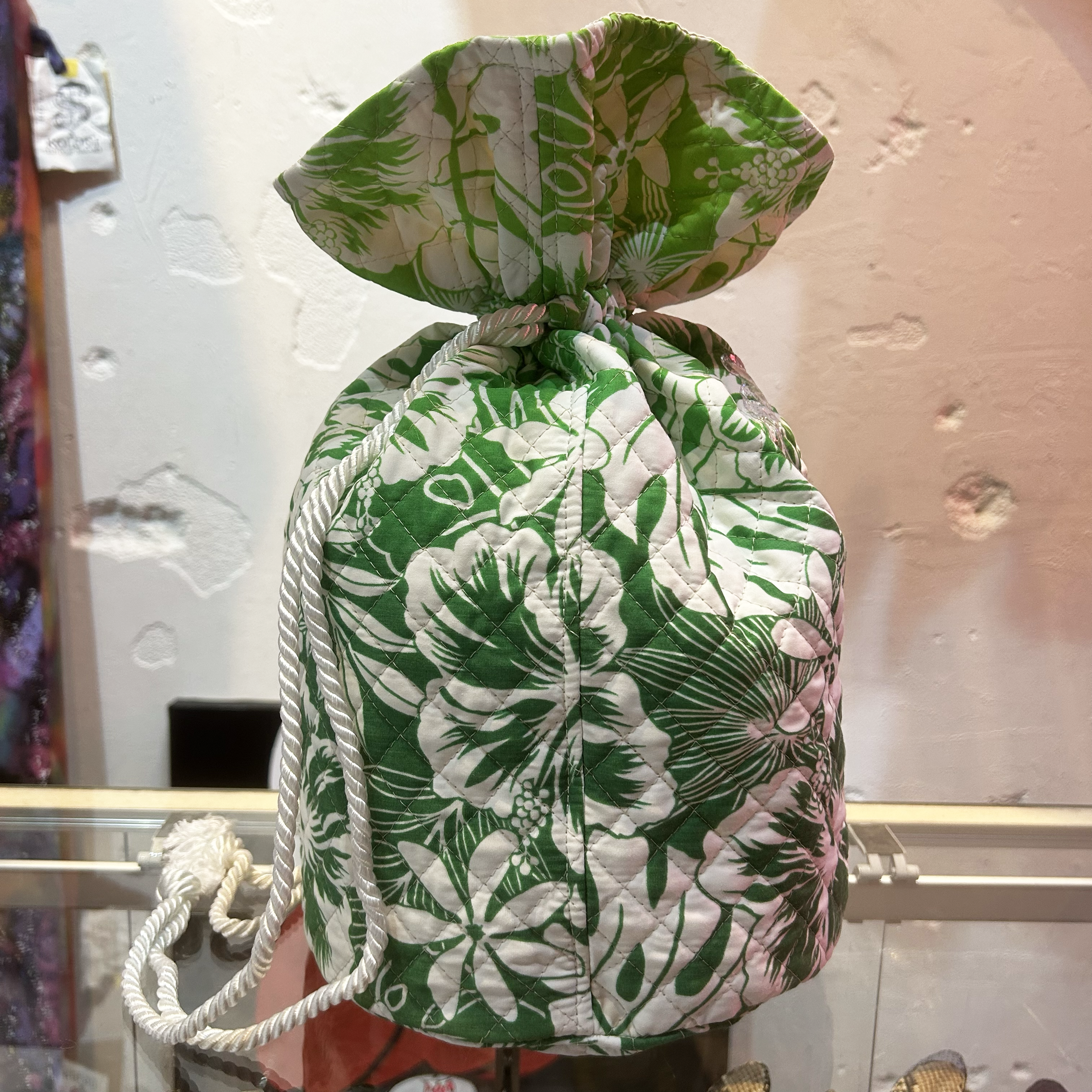 SKOLOCT MONEY BAG-HIBISCUS(GLITTER)