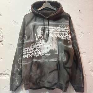 SKOLOCT SPRAY PAINTED REMAKE HOODIE-XL