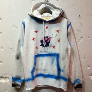 SKOLOCT SPRAY PAINTED REMAKE HOODIE-M