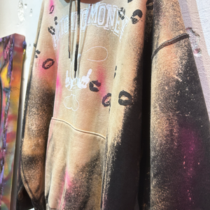 SKOLOCT SPRAY PAINTED REMAKE HOODIE-XXL