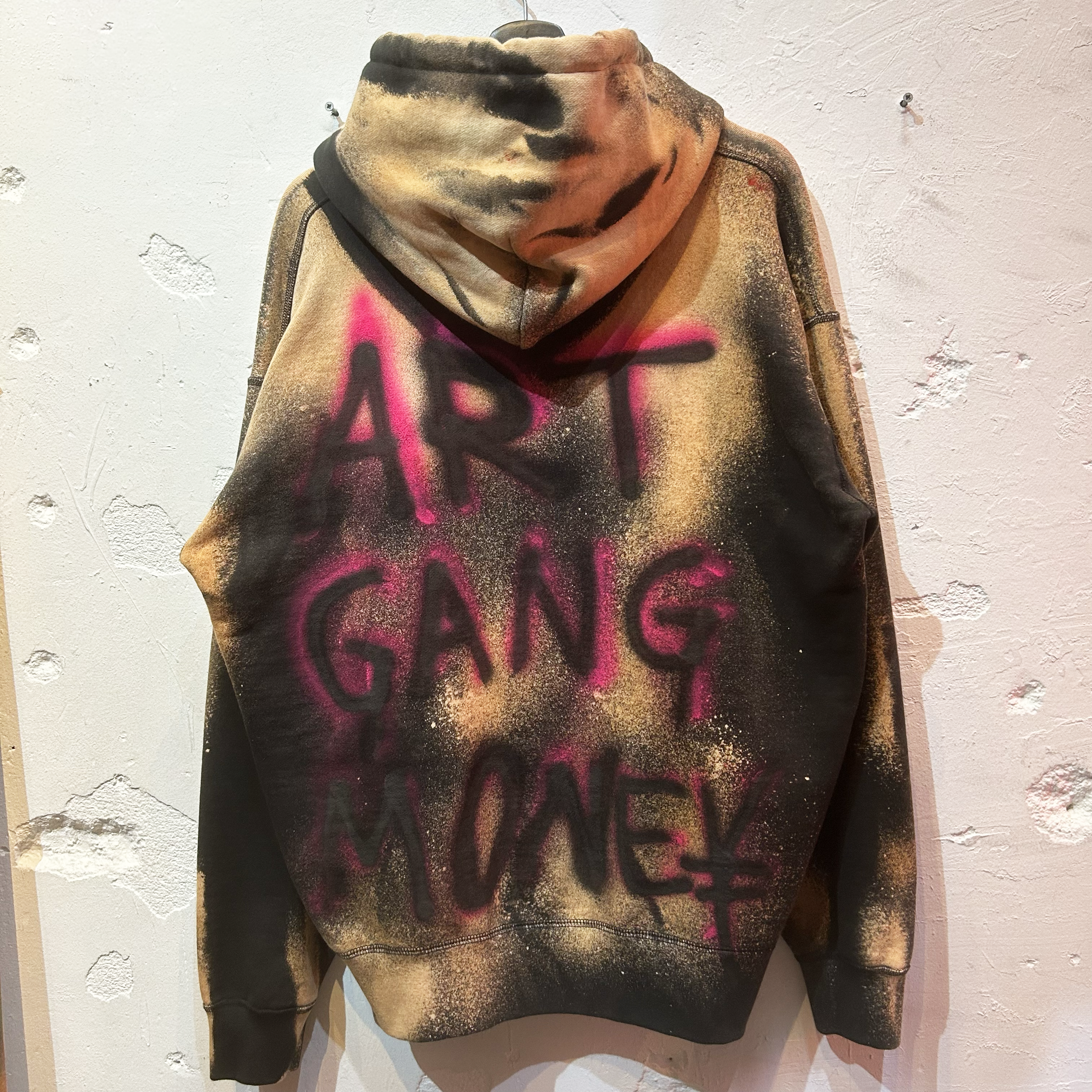 SKOLOCT SPRAY PAINTED REMAKE HOODIE-XXL