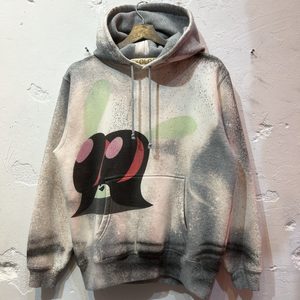 SKOLOCT SPRAY PAINTED REMAKE HOODIE-M