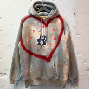 SKOLOCT SPRAY PAINTED REMAKE HOODIE-L