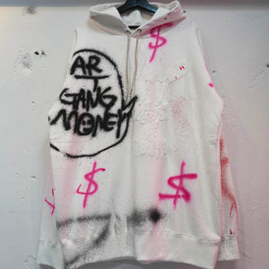 SKOLOCT SPRAY PAINTED REMAKE HOODIE-XXL