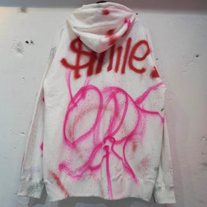 SKOLOCT SPRAY PAINTED REMAKE HOODIE-XXL