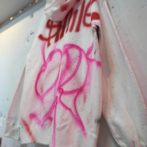 SKOLOCT SPRAY PAINTED REMAKE HOODIE-XXL