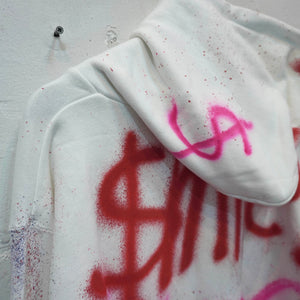 SKOLOCT SPRAY PAINTED REMAKE HOODIE-XXL