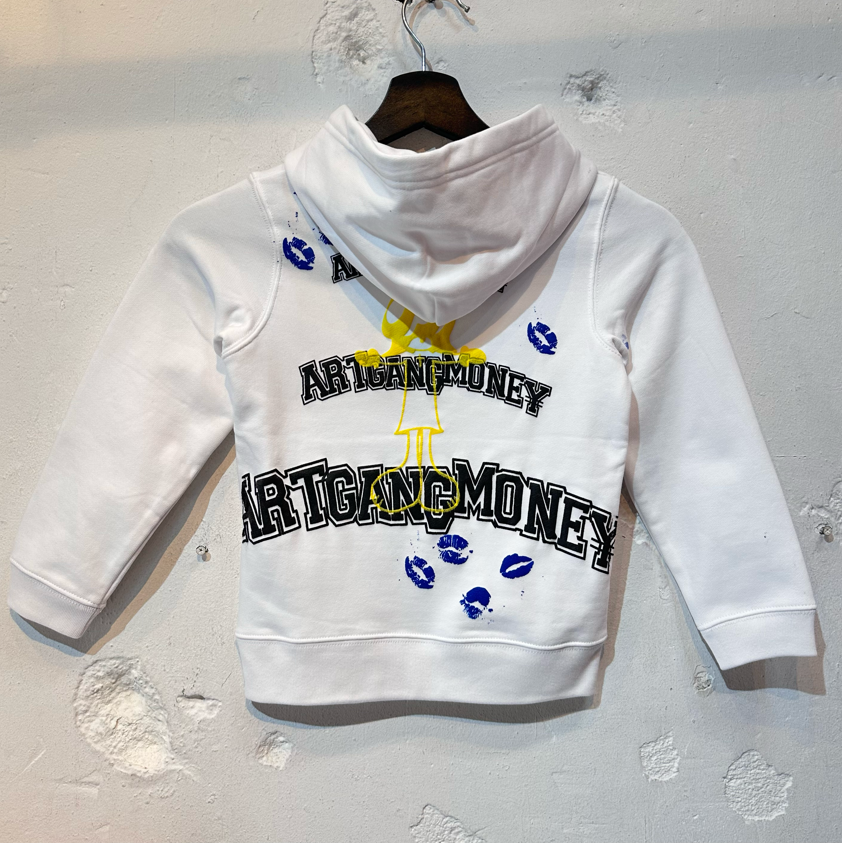 SKO CROSS MINI HOODIE-WHITE