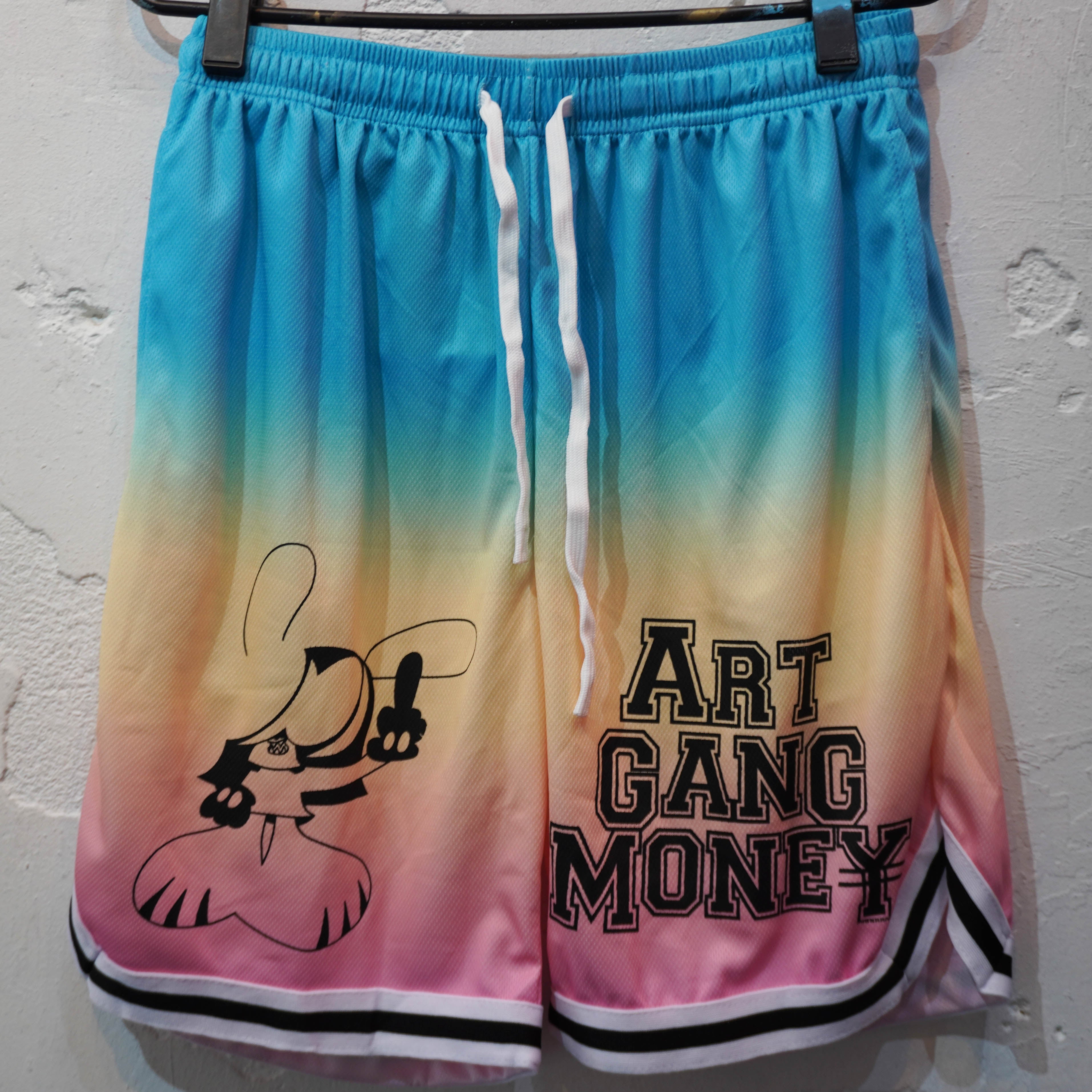 COLORED ART GANG MONEY SHORTS