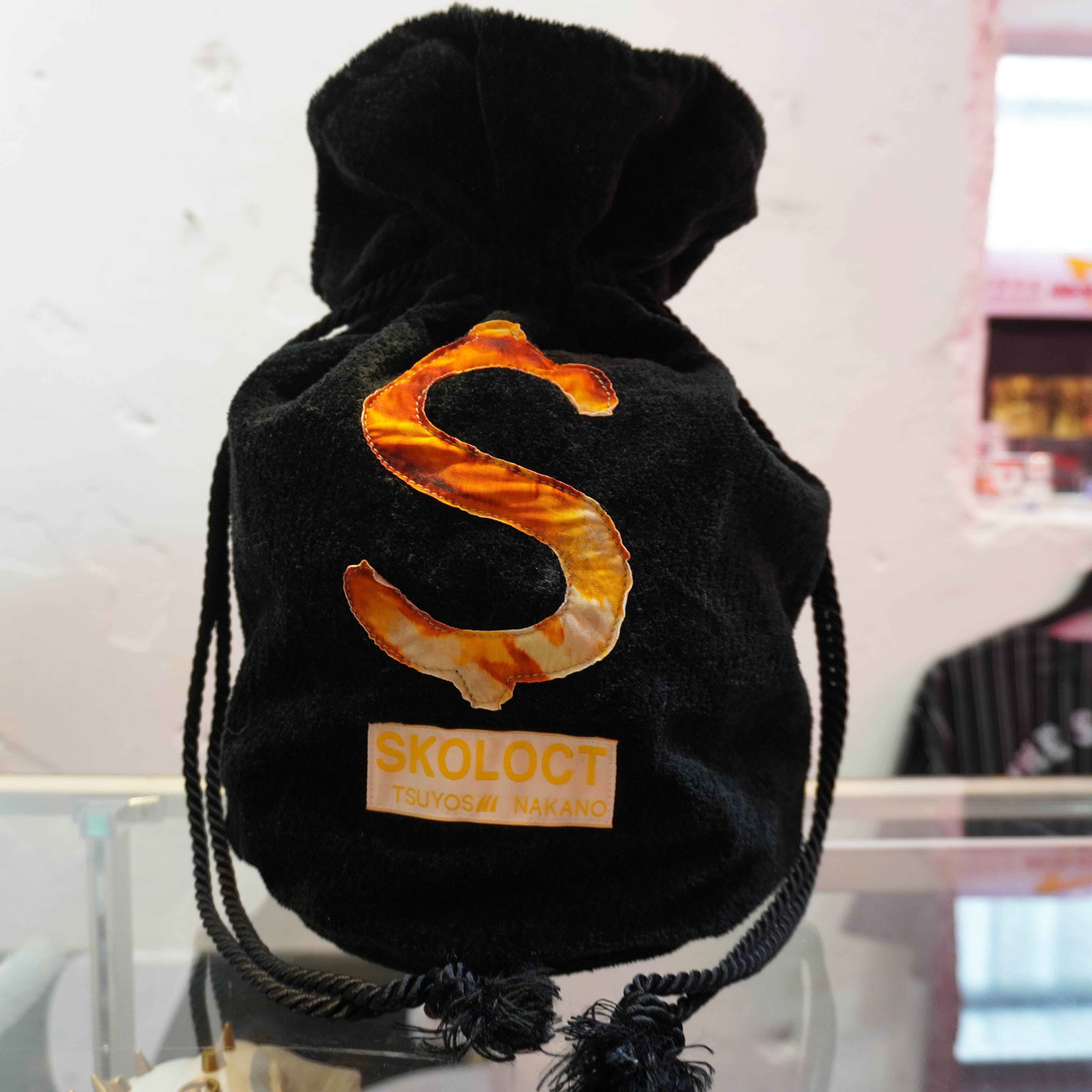 SKOLOCT MONEY BAG-BLACK(ORANGE)