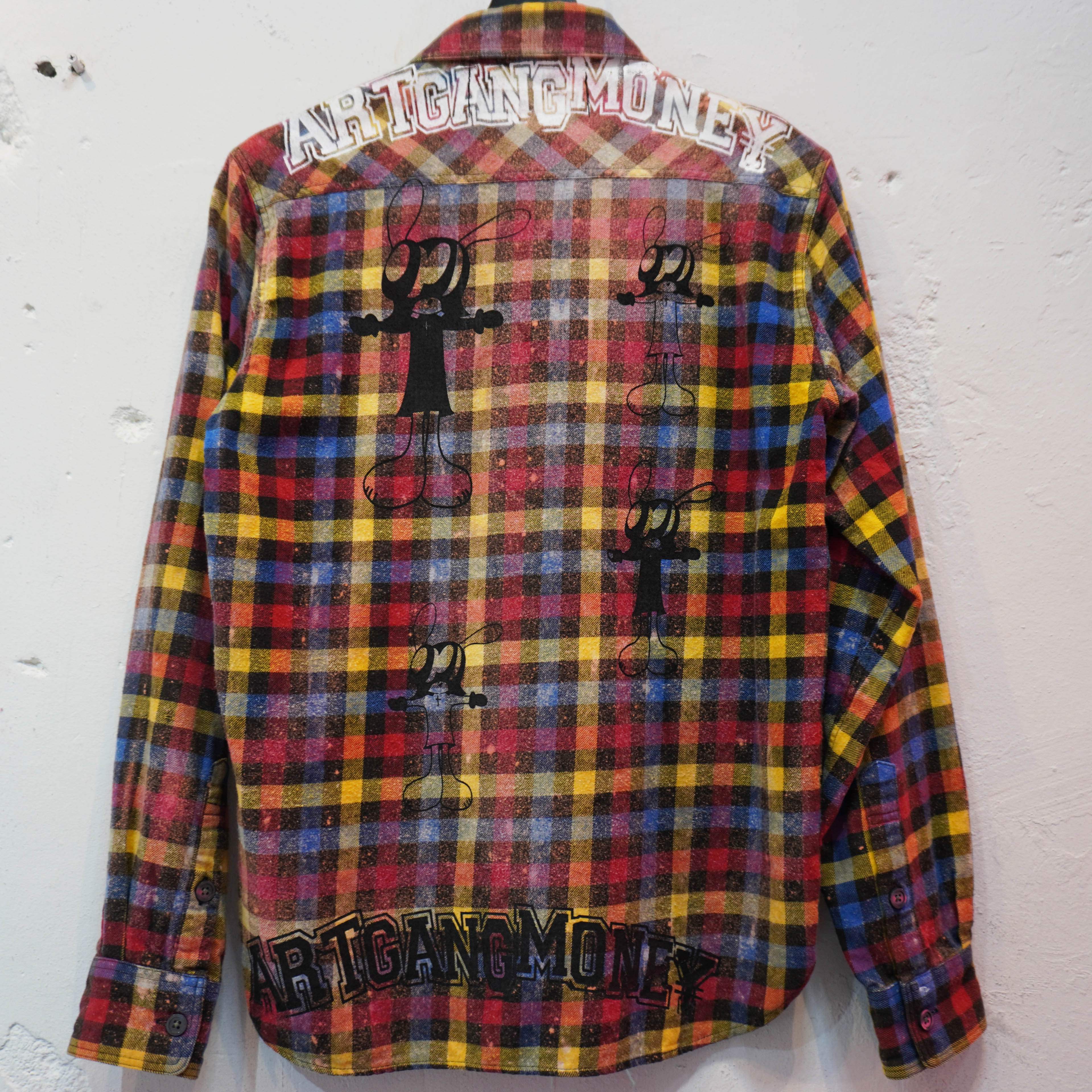 SKOLOCT DYED PRINTED FLANNEL SHIRT