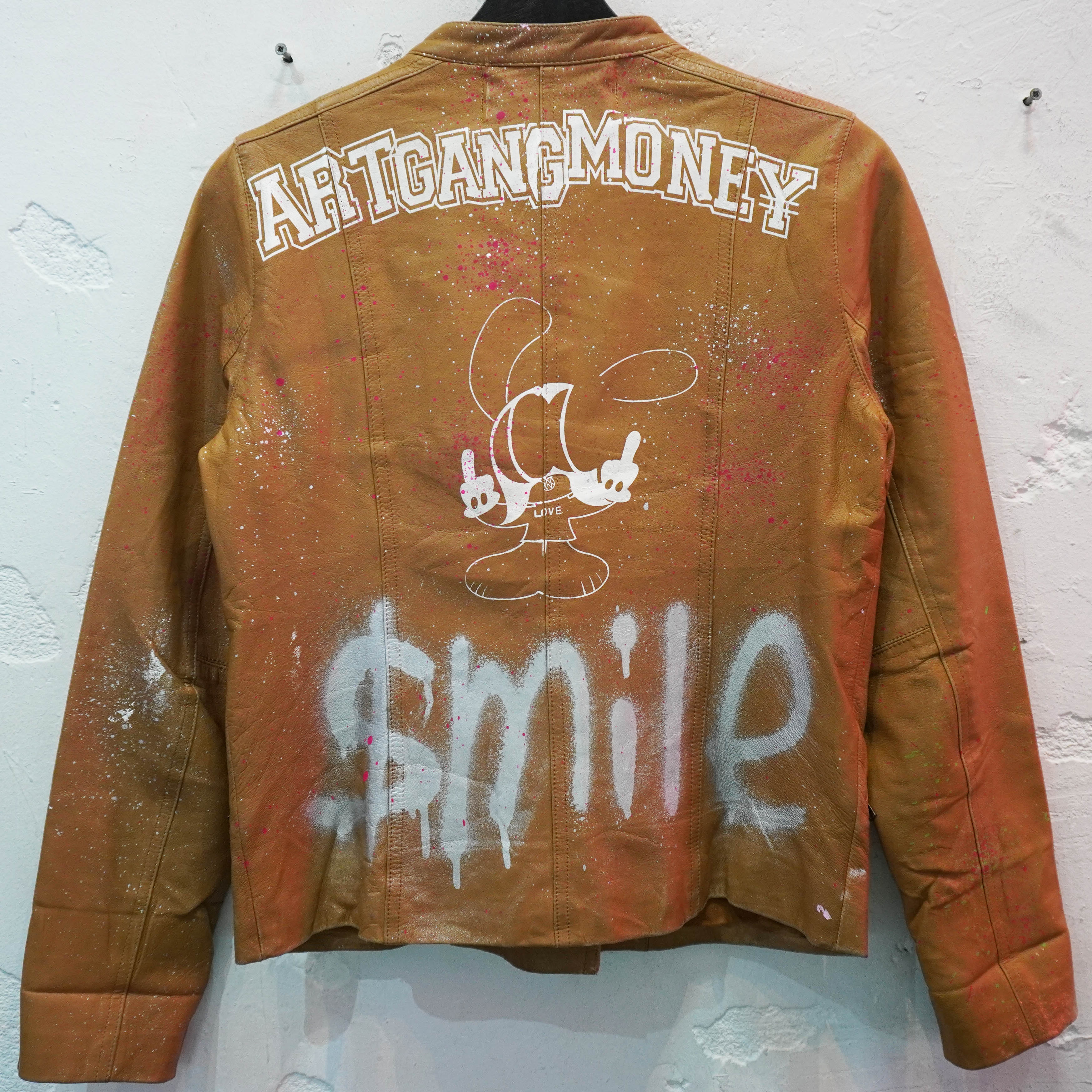 SKOLOCT PAINTED LEATHER JACKET