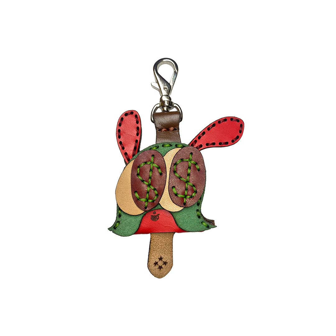LEATHER KEY COVER - DOLLAR EYES