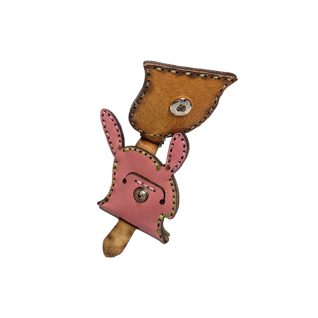 LEATHER KEY COVER - SPIRAL EYES