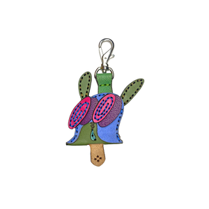 LEATHER KEY COVER - SPIRAL EYES