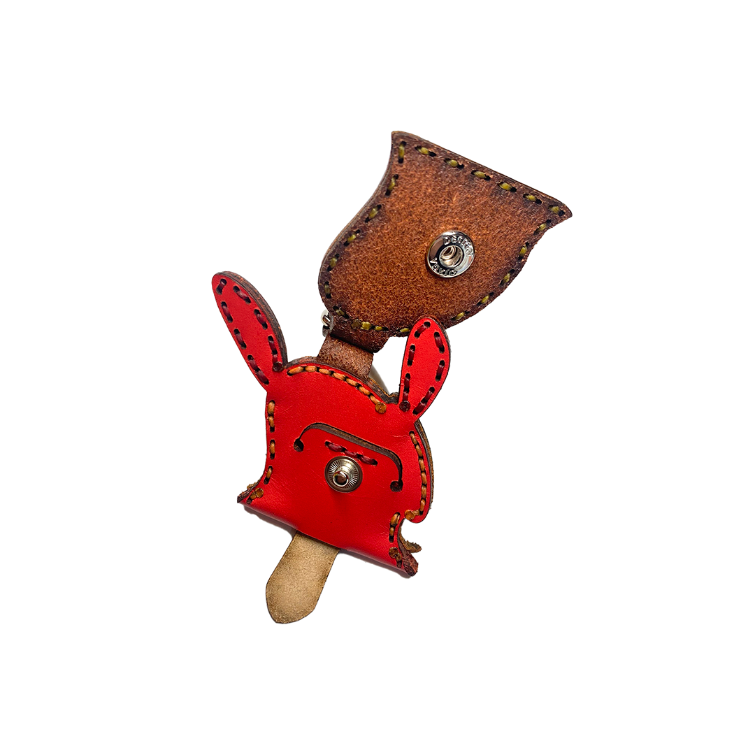 LEATHER KEY COVER - SPIRAL EYES